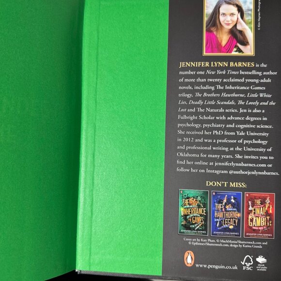 The Brothers Hawthorne Signed HCDJ Book 2023 Jennifer Lynn Barnes Penguin NEW - Picture 7 of 14